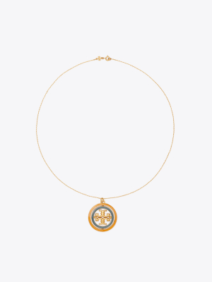 Miller Guilloche Pendant Necklace