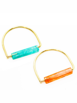 Water Resin Hinge Bracelet By Formina