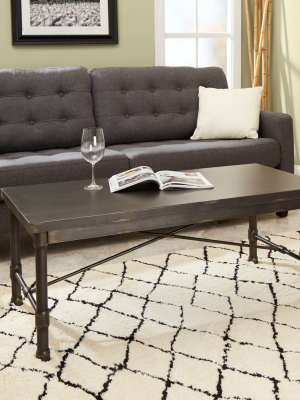 Oxford Industrial Collection Coffee Table - Dark Bronze - Silverwood