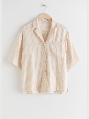 Cupro Blend Relaxed Fit Shirt