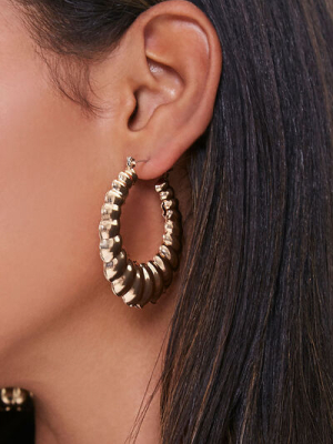 Etched Hoop Earrings