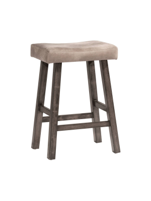 30" Saddle Backless Barstool Rustic Gray/taupe – Hillsdale Furniture