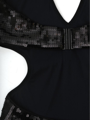 Saint Laurent Sequinned Bodysuit