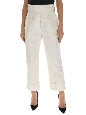 See By Chloé High-waisted Buckled Trousers