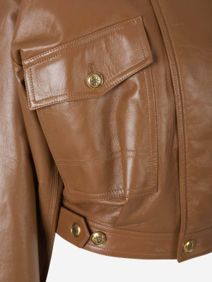 Givenchy Cropped Leather Jacket