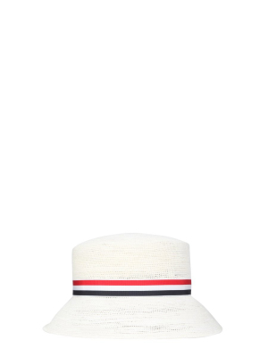 Thom Browne Rwb Stripe Embellished Hat