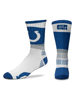 Nfl Indianapolis Colts Fan Crew Socks - L