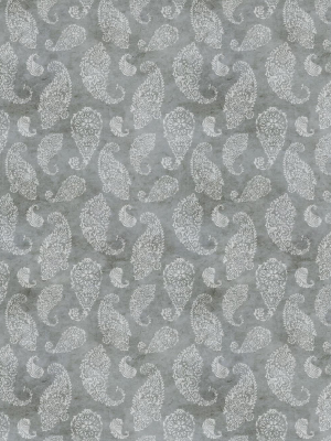 Paisley Wallpaper In Stone By Bethany Linz For Milton & King