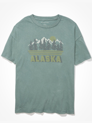 Ae Oversized Alaska Graphic T-shirt