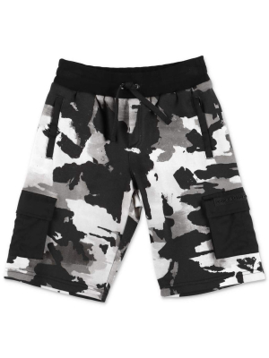 Dolce & Gabbana Kids Camouflage Print Jogging Shorts