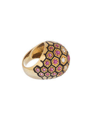 Domed Enamel Ring