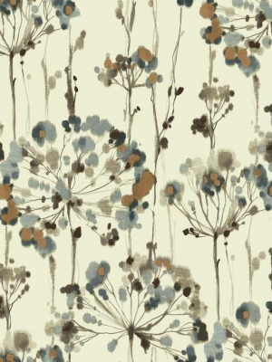 Flourish Peel & Stick Wallpaper In Teal By York Wallcoverings