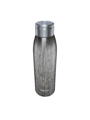 Tervis 17oz Stainless Steel Water Bottle - Gray Wood Grain