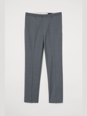 Slim Fit Wool-blend Pants