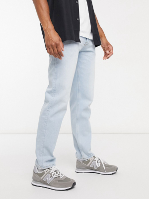 Asos Design Original Fit Jeans Light Wash Blue