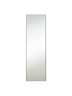 18" X 58" Evans Free Standing Floor Mirror With Easel White - Kate And Laurel