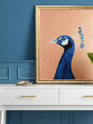 24"x30" Peacock Framed Wall Canvas - Opalhouse™