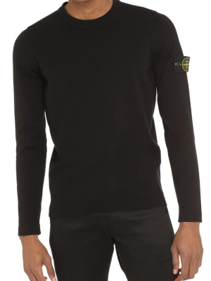 Stone Island Logo Patch Crewneck Sweatshirt