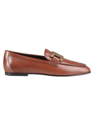 Tod's Kate Logo Plaque Loafers