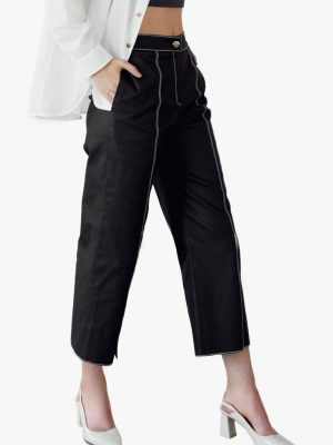 Stitch Point Coated Pants