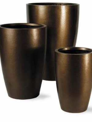 Old Penny Bronze Planters In Misc Sizes