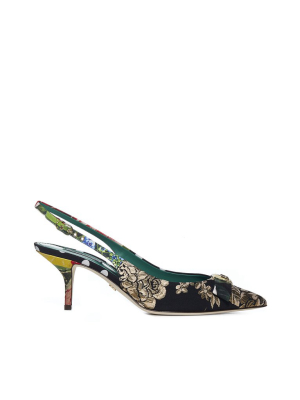 Dolce & Gabbana Patchwork Slingback Pumps