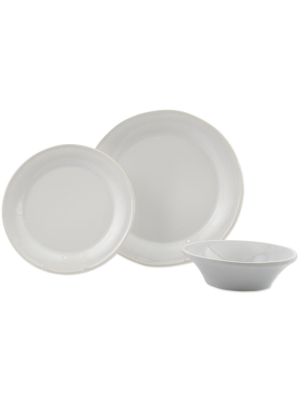 Vietri Chroma Light Gray 3-piece Place Setting