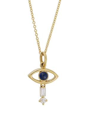 Tiny Baguette Eye Pendant Y-d-bs