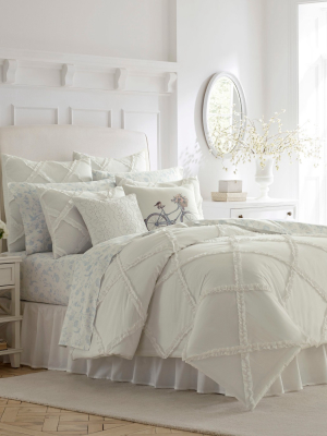 White Adelina Comforter Set - Laura Ashley