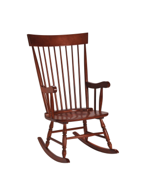 Gift Mark Modern Wooden Rocking Chair - Cherry