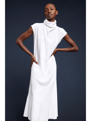 Larsen High-neck A-line Dress