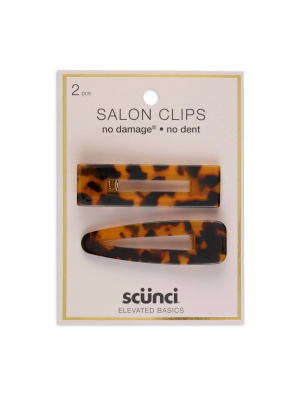 Scunci Salon Clip - Tort - 2ct