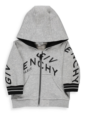 Givenchy Kids Logo Printed Hooded Jacket