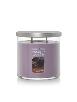 14.5oz Lidded Glass Jar 2-wick Dried Lavender Oak Candle - Yankee Candle