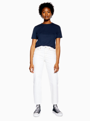 Petite Off White Straight Jeans