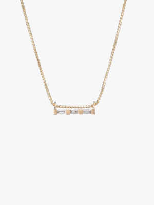 3 Baguette Necklace