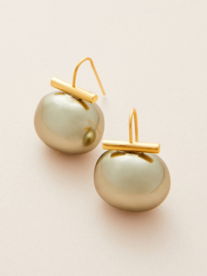 Large Pebble Pearl Drop Earrings