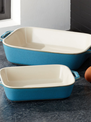 Staub ® Rustic Turquoise 2-piece Rectangular Baker Set