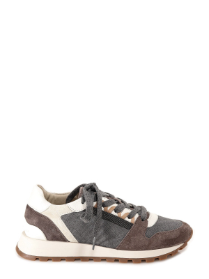 Brunello Cucinelli Panelled Low-top Sneakers