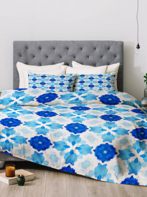 Jacqueline Maldonado Watercolor Geometry Comforter Set - Deny Designs