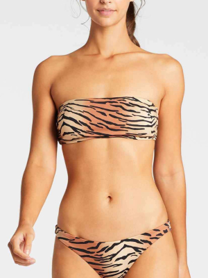 Vitamin A Ecolux Mila Bandeau Bikini Top In Ziva