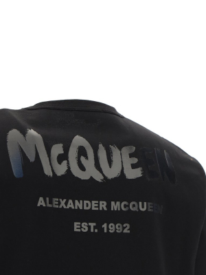 Alexander Mcqueen Back Logo Printed T-shirt