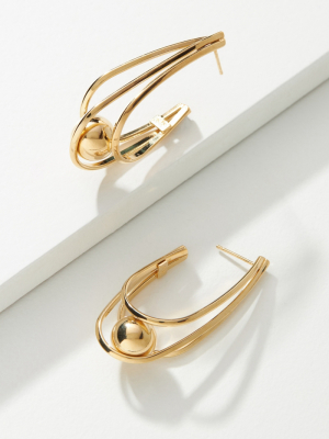 Gas Bijoux Metal Twist Hoop Earrings