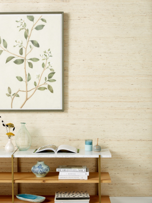 Grasscloth Textured Wallpaper