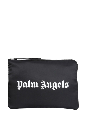 Palm Angels Logo Print Pouch Bag