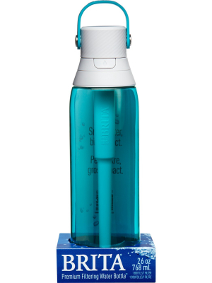 Brita Premium 26oz Filtering Water Bottle With Filter Bpa Free - Seaglass
