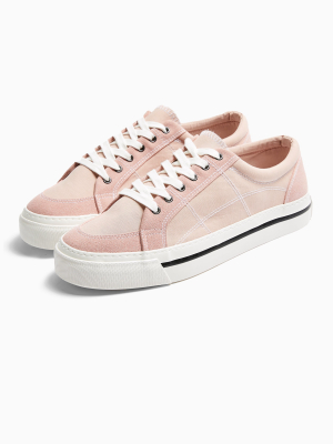 Pink Canvas Chase Sneakers