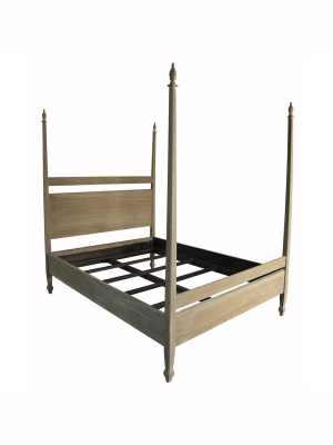Noir Venice Weathered Brown Cal-king Bed Frame