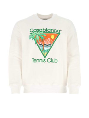 Casablanca Tennis Club Print Sweatshirt