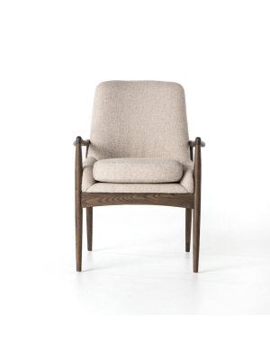 Braden Dining Arm Chair In Light Camel